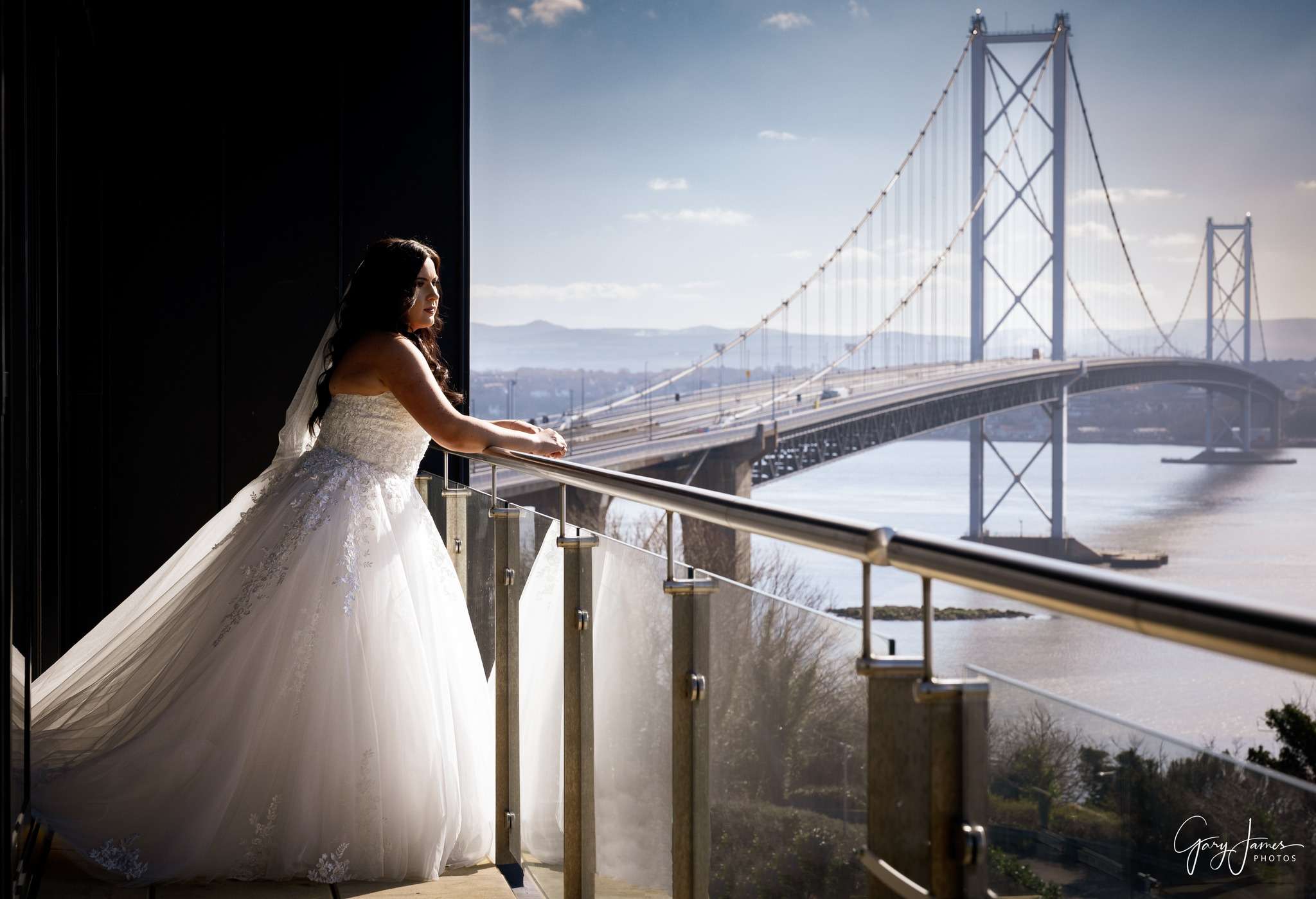 bride and bridge shot