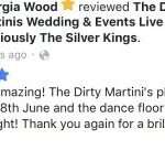 Absolutely outstanding. fife wedding band the dirty martinis review Balbirnie House Hotel