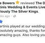 fife wedding band the dirty martinis were absolutely amazing thanks for making our night more amazing.